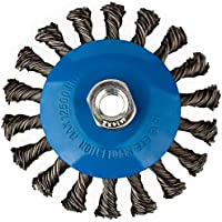 3 cepillos cónicos de 125 mm de diámetro – Cepillo de lija trenzado – M14 x 2 cepillos de alambre-cepillo cónico-cepillo…